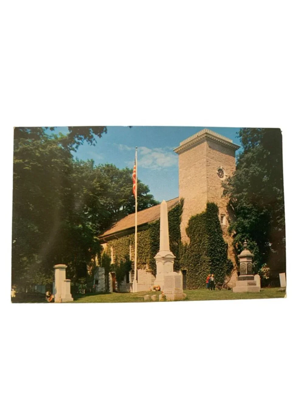 Vintage Schoharie NY Old Stone Fort Ektachrome Bob Wyer Postcard
